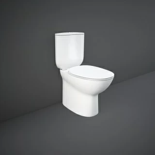 Vas WC RAK Ceramics Morning Confort Rimless pe pardoseala 64×36,5xH42 cm 64x365xH42 imagine noua