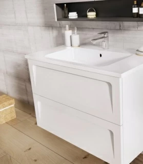 Lavoar Oristo Beryl 80x46 cm marmura compozita