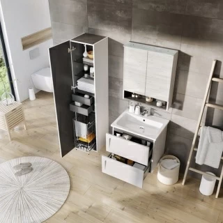 Lavoar Oristo Beryl 80x46 cm marmura compozita