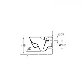 Set PROMO Vas WC Villeroy & Boch Subway 2.0 Directflush capac slim Softclose alb 56x37xH40 cm