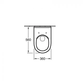 Set PROMO Vas WC Villeroy & Boch O.Novo suspendat Directflush capac Softclose Quickrelease alb 56x36xH35 cm