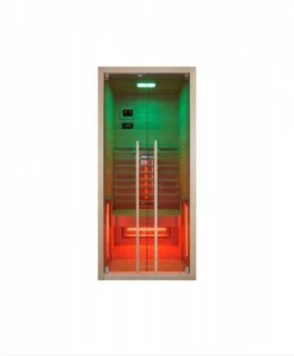 Sauna infrarosu Sanotechnik Ruby 2 lemn canadian 120x100xH195 cm cromoterapie