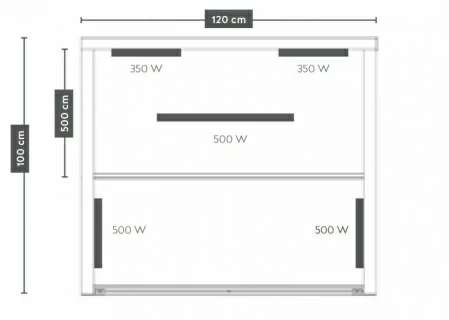 Sauna infrarosu Sanotechnik Ruby 2 lemn canadian 120x100xH195 cm cromoterapie