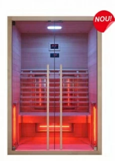 Sauna infrarosu Sanotechnik Ruby 2 lemn canadian 120x100xH195 cm cromoterapie 120x100xH195