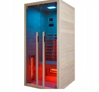 Sauna infrarosu Sanotechnik Ruby 2 lemn canadian 120x100xH195 cm cromoterapie