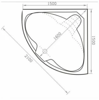 Masca frontala cada hidromasaj Sanotechnik Riviera 150 