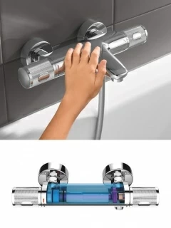 Baterie cada cu termostat Grohe Grohtherm 1000 Performance crom