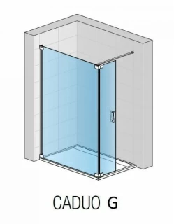 Cabina dus Walk-In Cadura CADUO 140XH200 cm profil auriu sticla Shade