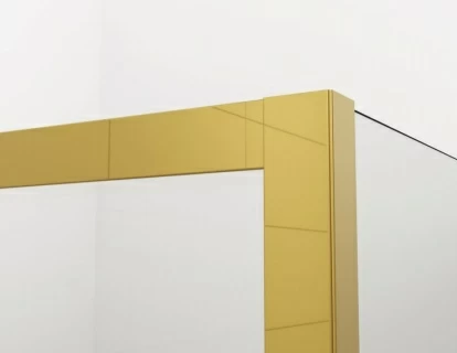 Cabina dus Walk-In Cadura CADUO 140XH200 cm profil auriu sticla Shade
