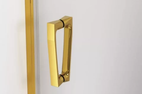 Cabina dus Walk-In Cadura CADUO 140XH200 cm profil auriu sticla Shade