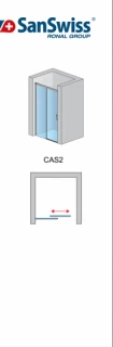 Usa de nisa culisanta SanSwiss Cadura CAS2 120 x H200 cm sticla Shade
