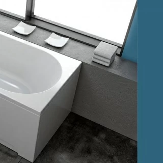 Set panou frontal, lateral si cadru rigidizare cada incastrata Kolpasan Tamia 140x70 cm