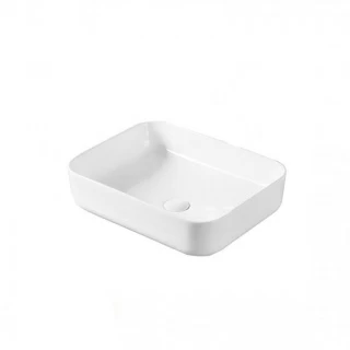 Lavoar pe blat Fluminia Arno alb 48,5x39xH14,5 cm