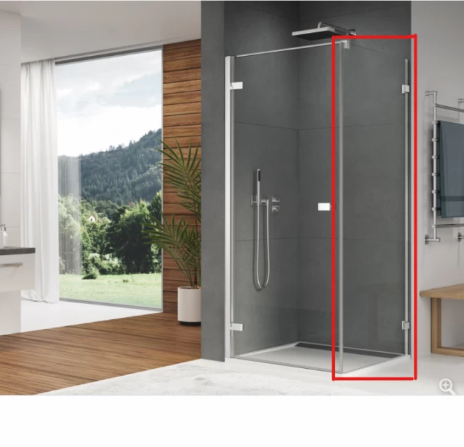 Perete lateral SanSwiss Escura EST1, 90xH200 cm