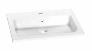 Set PROMO baza lavoar Oristo Siena negru mat si lavoar Beryl 80x45xH55 cm 