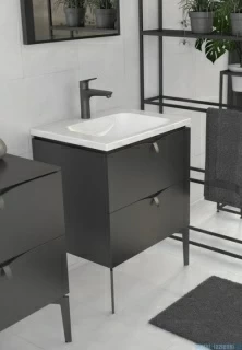 Set PROMO baza lavoar Oristo Siena negru mat si lavoar Amelia 60x50xH45 cm 