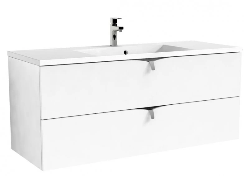 Set PROMO baza lavoar Oristo Siena alb si lavoar Amelia 120x45xH55 cm