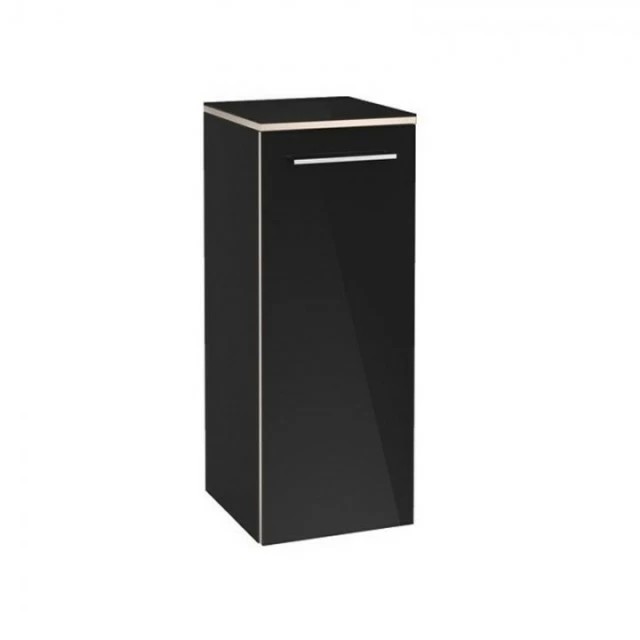 Dulap suspendat Villeroy&Boch Avento stanga 35x37xH89 cm negru lucios