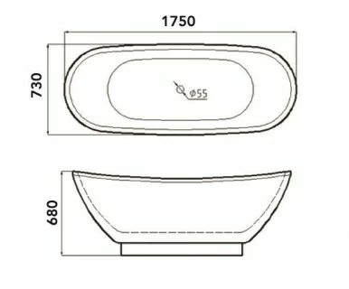 Cada freestanding Florida Anemona New 175x73xH68 cm