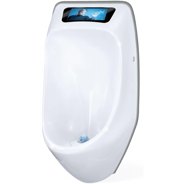 Pisoar fara alimentare cu apa Holdmann, Urimat Eco cu display video LCD  
