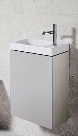 Set PROMO baza lavoar si lavoar R Geberit Acanto 40x25xH79cm gri