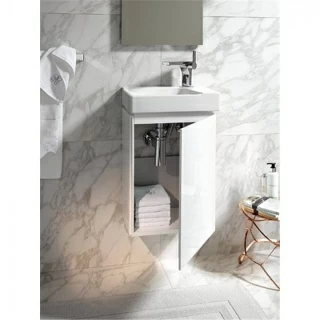 Set PROMO baza lavoar si lavoar Geberit Xeno² R 40x28xH65 cm gri