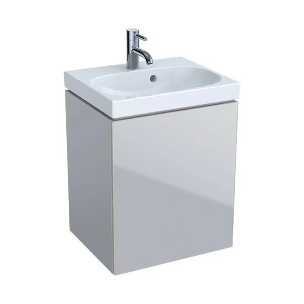 Set PROMO Geberit Acanto baza lavoar si lavoar 45x38xH71 cm gri mat