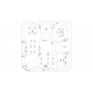 Minipiscina Sanotechnik Tahiti 200x200xH88 cm