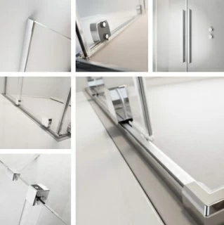 Cabina dus Radaway Furo KDD 90x110xH200 cm, crom