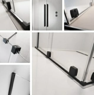 Cabina dus Radaway Furo KDD 80x90xH200 cm, negru