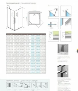 Cabina dus Radaway Furo KDD 110x110xH200 cm, negru
