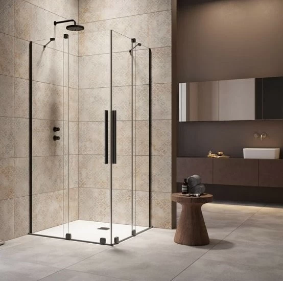 Cabina dus Radaway Furo KDD 120x120xH200 cm, negru