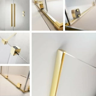 Cabina dus Radaway Furo KDD 120x110xH200 cm, auriu