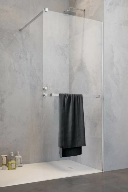 Cabina dus Walk-In Radaway Modo New II cu suport prosop 115xH200 cm