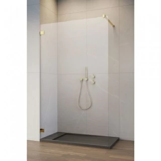 Cabina dus Walk-in Radaway Essenza Pro 8, 75 x 200 cm, gold