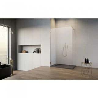 Cabina dus Walk-in Radaway Essenza Pro 8, 95 x 200 cm, gold