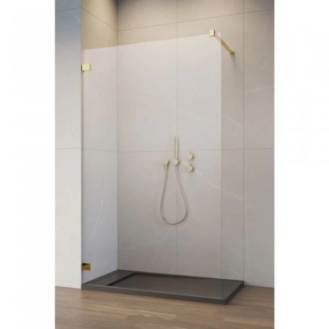 Cabina dus Walk-in Radaway Essenza Pro 8, 80 x 200 cm, gold