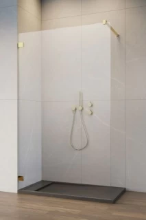 Cabina dus Walk-in Radaway Essenza Pro 6, 90 x 200 cm, gold