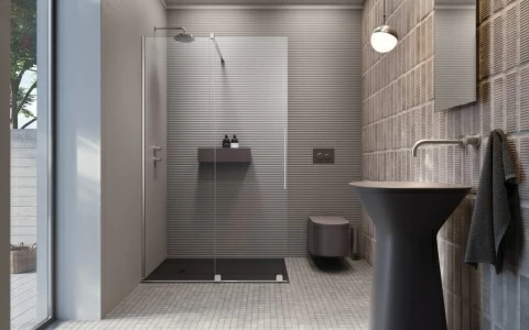 Cabina dus Walk-in Radaway Furo 140xH200 cm, dreapta