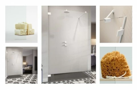 Cabina dus Walk-in Radaway Essenza Pro White 160x200 cm