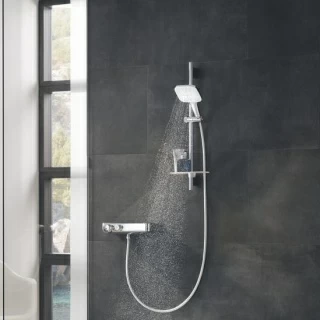 Set de dus Grohe Rainshower 130 SmartActive Cube cu 3 pulverizari