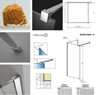 Cabina dus Walk-In Radaway Modo New IV 90x100xH200 cm