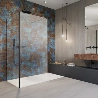 Cabina de dus Walk-In Radaway Modo New Black IV 100x95xH200 cm