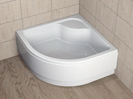 Cadita dus semirotunda Radaway Indos A 80x80xH41 cm