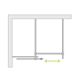 Cabina dus Radaway Furo KDJ 90x100xH200 cm,dreapta