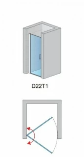 Usa de nisa batanta SanSwiss Divera 90xH200 cm