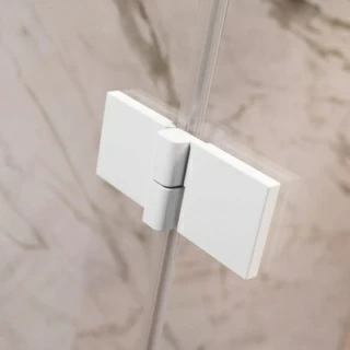 Cabina de dus semirotunda Radaway Essenza Pro White PDD 80x80xH200 cm