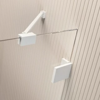 Cabina de dus semirotunda Radaway Essenza Pro White PDD 80x80xH200 cm