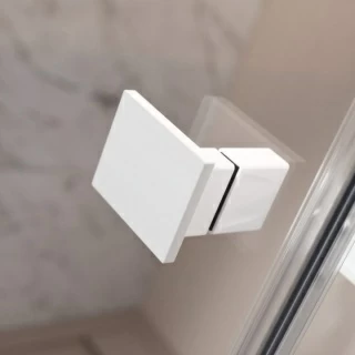 Cabina de dus semirotunda Radaway Essenza Pro White PDD 80x80xH200 cm