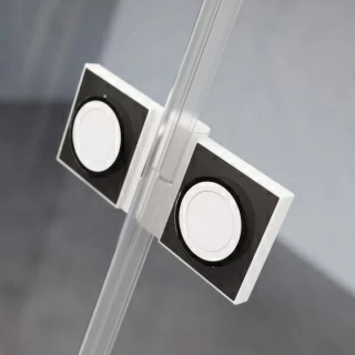 Cabina de dus semirotunda Radaway Essenza Pro White PDD 80x80xH200 cm